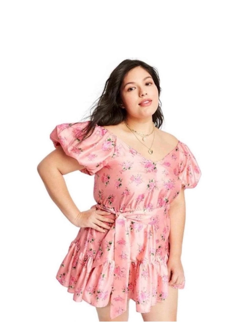 LoveShackFancy x Target NWT Cecile Pink tiered floral dress size 16